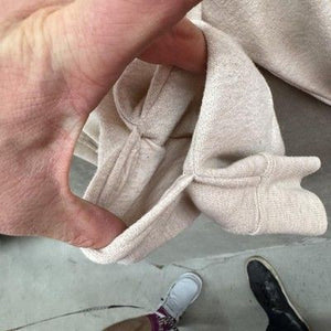 Guess Sweatshirt Mens XXL Beige Crewneck Raglan Pullover Stitch Detail Casual 3