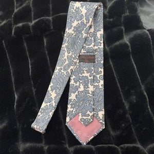 Carlo Columbo Tie Mens Blue Paisley Silk Made Italy The Rack Formal Neckwear 3