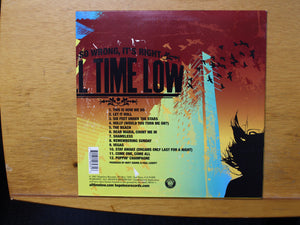 All Time Low So Wrong, It's Right LP Hopeless Records HR 2096-1 2007 2
