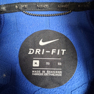 Nike Men's Blue Full Zip Windbreaker Jacket XL Polyester Fleece Pre-Owned 3