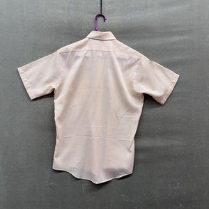 Vintage Botany 500 Shirt Mens Medium Pink Stripe Short Sleeve Dress 70s Retro 4