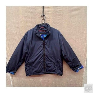 Robert Graham Jacket Navy Blue Floral Lining Size L Pre-Owned Good Condition 1