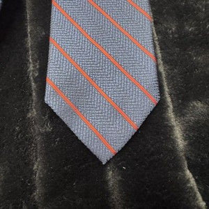 Vintage Richman Brothers Tie Mens Blue Red Diagonal Striped Classic Necktie 60s 5