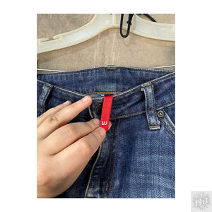 Uniqlo Straight Women's Jeans Size 27x33 Medium Wash Cuffed 2