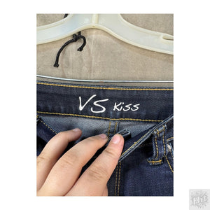 V.S. Kiss Women Jeans Dark Wash Straight Size 4 Pre-Owned Good Condition 1