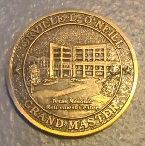 Masonic 2010 Grand Master Texas O’Neil Coin Used Collectible 2