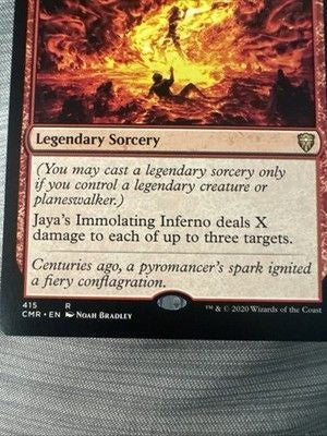 x1 Jaya's Immolating Inferno - Theme Deck Exclusive R MTG Commander Legends M/NM 1
