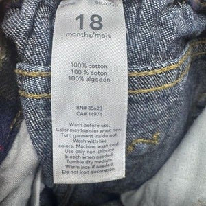 Carter's Baby Jeans Pants 18 Months Blue Denim Elastic Waist Pre-Owned Good 2