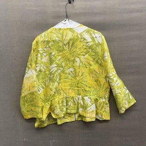 Ruby Rd Womens Jacket Medium Zip Front Abstract Peplum Lightweight Casual Pre-Ow 2