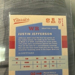 2020 Chronicles Classics Justin Jefferson RC #CL-13 3