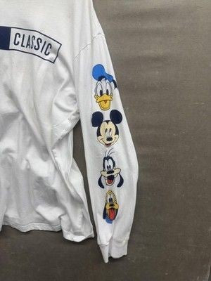 Disney Mens Medium Long Sleeve Shirt Classic Mickey Donald Goofy Pluto Pre-Owned 5