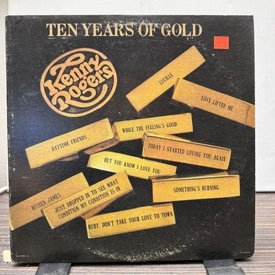 Kenny Rogers Ten Years Of Gold Vinyl LP Record Used Country Music