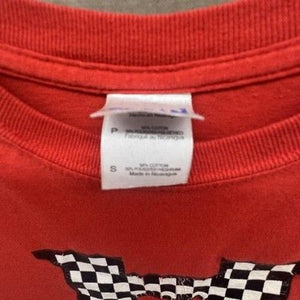 Gildan Shirt Mens Small Red Checkered Flag H Racing In It To Win It Graphic Tee 2