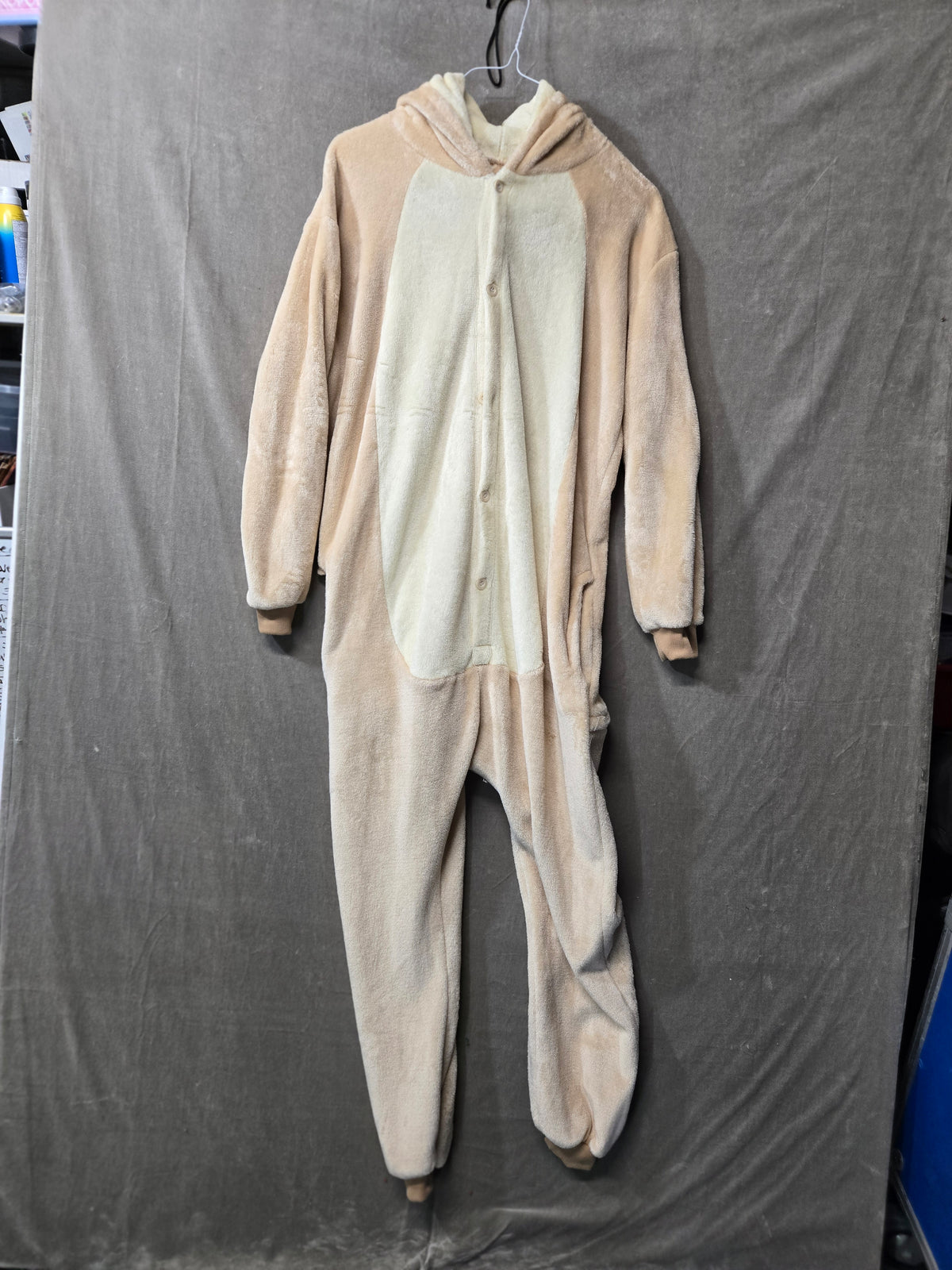 Robin Hood Costume Adult Hooded Tunic Top Feathered Hat Green Brown Halloween