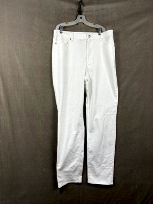 White Land's End Jeans - Women's Size 14 Tall, Classic Fit 1