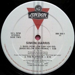 Simon Harris Bass Vinyl Record Used 2