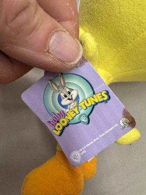 Nanco Looney Tunes Tweety Bird Baby Stuffed Raised Arm Plush Vintage 10” Warner 3