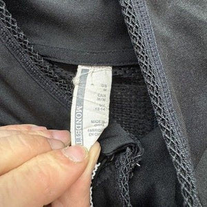 Mondetta Womens Jacket Medium Black Full Zip Mesh Panel Pockets Pre-Owned Excell 5