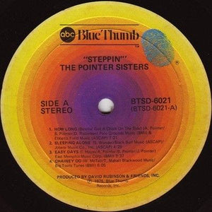 Pointer Sisters Steppin Vinyl LP Record Used 3