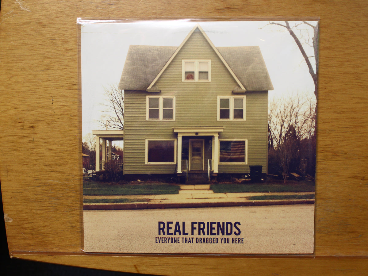 REAL FRIENDS EVERYONE THAT DRAGGED YOU HERE LP BLACK NUMBERS BN-040 2013