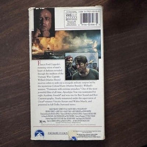Apocalypse Now VHS Video Tape Movie Francis Ford Coppola Classic Film 1