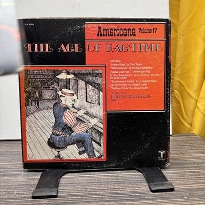 Roger Shields Age Of Ragtime Americana Vol IV 12 Inch Black LP Jazz Vinyl Used