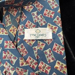 Tom James Tie Mens Silk Necktie Floral Geometric Classic Formal Dress Accessory 4