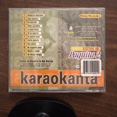 Karaokanta Exitos de Paquita 2 Musical Karaoke CD con Graficas SEALED
