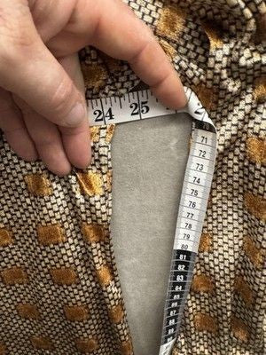 Mens Large Geometric Pattern Button Up Long Sleeve Casual Shirt Pre-Owned Good 5