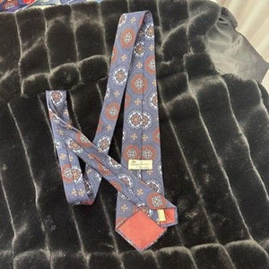 Vintage Tiffany Collection Excello Tie Mens Medallion Pattern Silk 90s Necktie 3