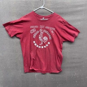 Sriracha Hot Chili Sauce Shirt Mens Large Graphic Tee Rooster Tuong Ot Spice Foo 2