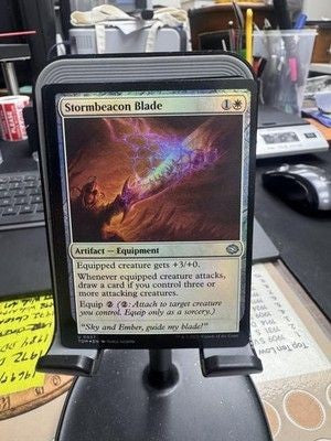 Magic The Gathering Stormbeacon Blade Foil Uncommon TDM Artifact Equipment MTG