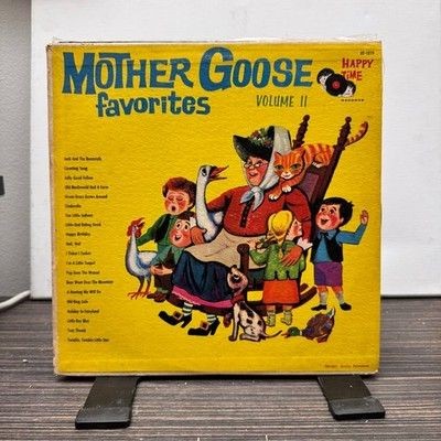 Mother Goose Favorites Volume II 12 Inch Black Vinyl LP Happy Time Album