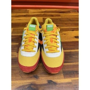 KID'S PUMA PRE SCHOOL FUTURE RIDER CANDY BAR PS ORG RED BLU SZ 6C 3