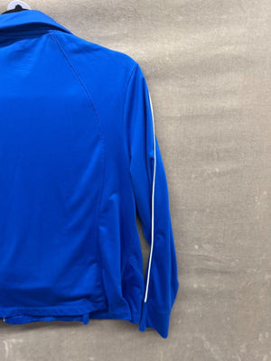 Danskin Jacket Blue White Trim Fitted XL 16-18 Pre-Owned Good Condition 4