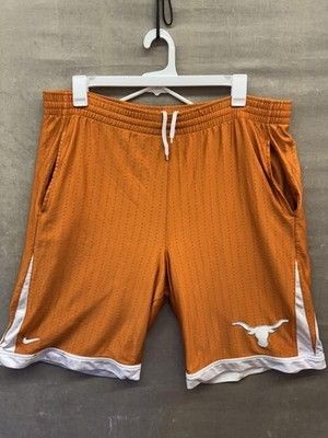 Texas Longhorns Shorts Mens 2XL Burnt Orange Nike Basketball Mesh Team XXL NCAA 4