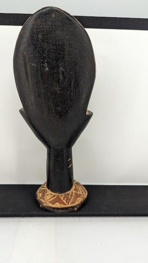 Handcrafted African Solid Wood Tribal Head Statue Figure 10 Inch Used 2