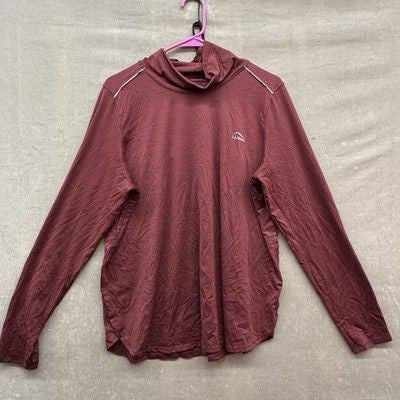 L.L.Bean Pullover Cowl Neck Burgundy Womens XL Performance Long Sleeve Pre-Owned