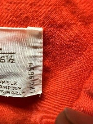 Vintage Montgomery Ward Shirt Mens Large Red Plaid Flannel Button Front 70s 1