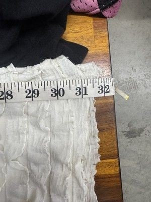 Rock 47 by Wrangler Pants Womens Medium Ruffle Textured Wide Leg Boho Festival 5