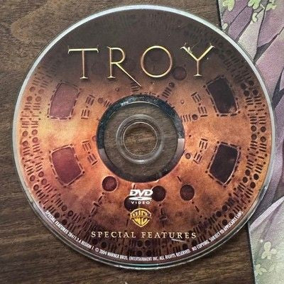 Warner Bros Troy Special Features DVD 2004 Region 1 Very Good