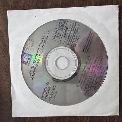 Sergei Taneyev Symphony No 4 C Minor Op 12 Musical Heritage Society CD Very Good