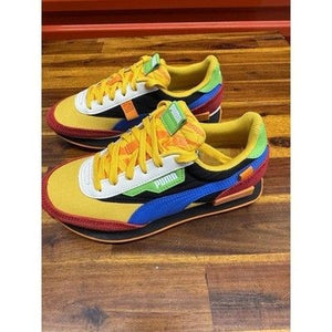 Puma Kids Preschool Future Rider Candy Bar Orange Red Blue Size 6C Pre-Owned Exc 1
