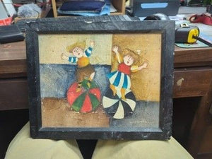 Vintage Framed Original Painting by Joyce Roybal Signed 1