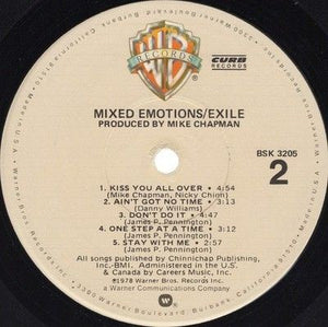 Exile Mixed Emotions Vinyl LP Record Used 2