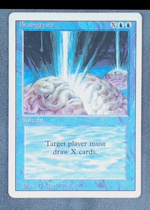 1994 Magic The Gathering Revised Edition Braingeyser #50 Rare 1