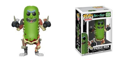 Funko Pop! Pickle Rick #333 Vinyl Figure Animation w/ Free Protector