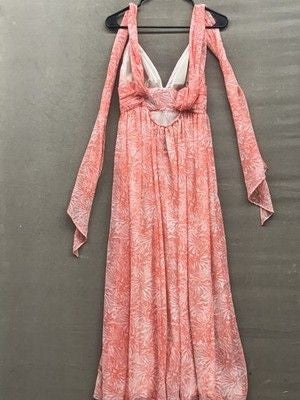 Moda International Dress Womens Small Maxi Sleeveless V Neck Boho Summer Casual 2