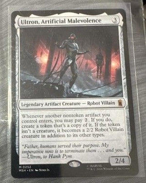 MTG 1x Ultron, Artificial Malevolence - NM Marvel Super Heroes Mythic Rare x1 2