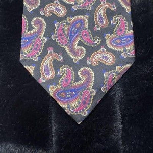 Stefano Rossini Tie Mens Silk Paisley Pattern Multicolor Classic Necktie Formal 4